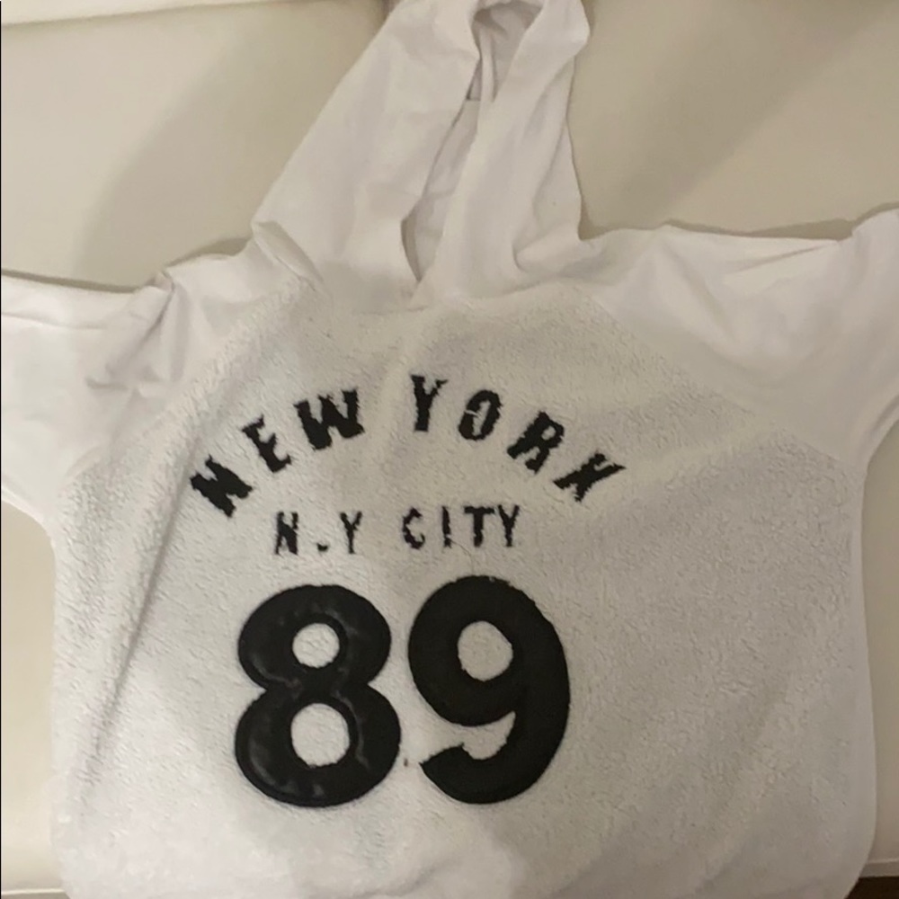 White hoodie T-shirt